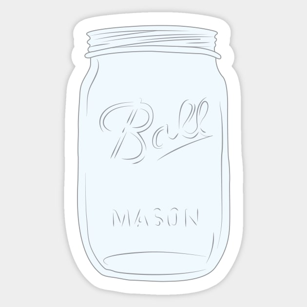 Mason Jar Sticker by JessieDesign